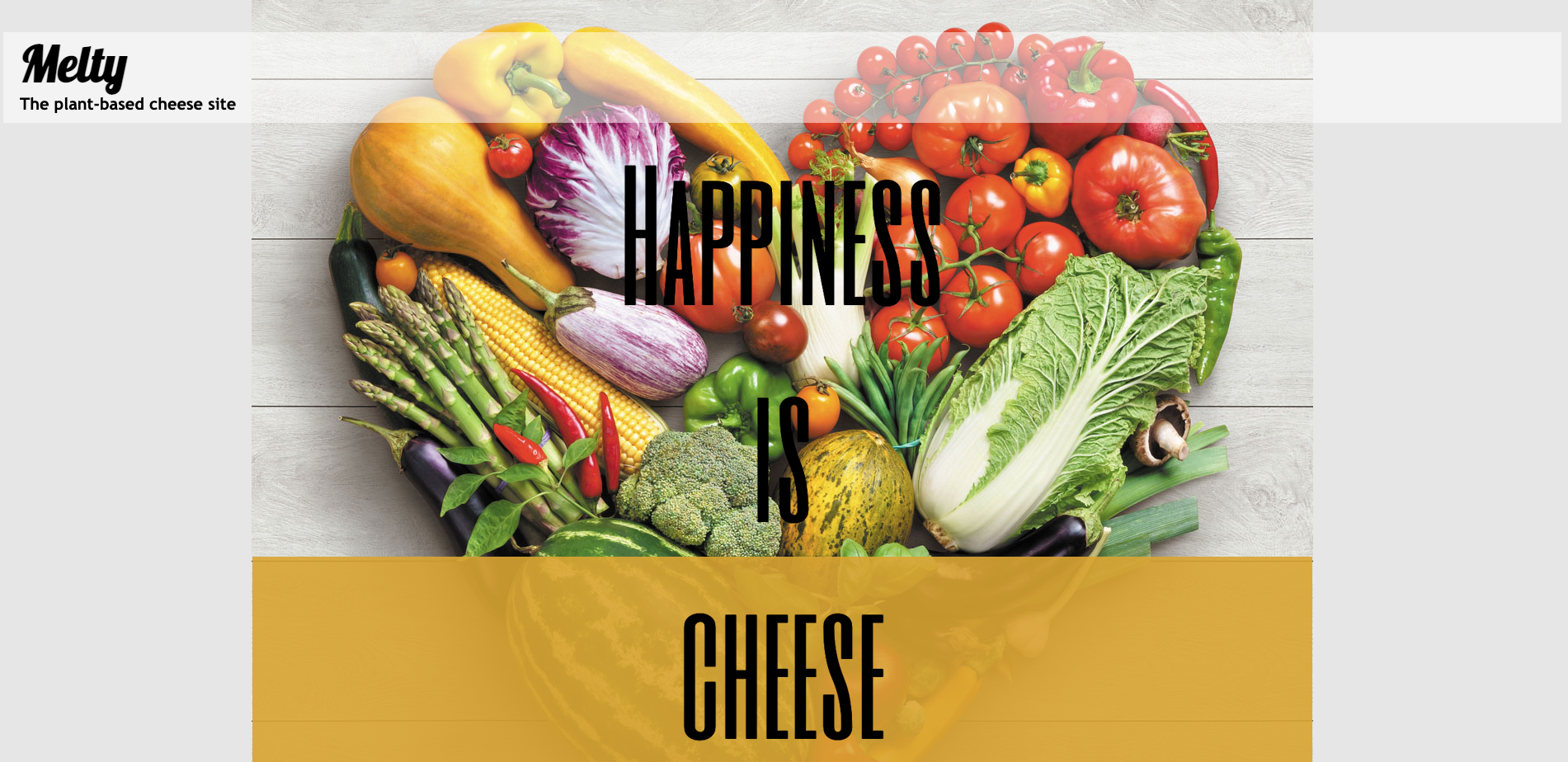 Melty page splash screen